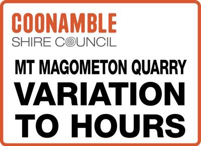 Mt Magometon Quarry closing noon on Friday, 22 November